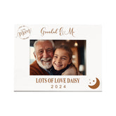Personalised Grandad and Me White Wooden Photo Frame Gift